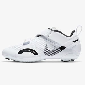 Nike White and Black Cycling Shoes